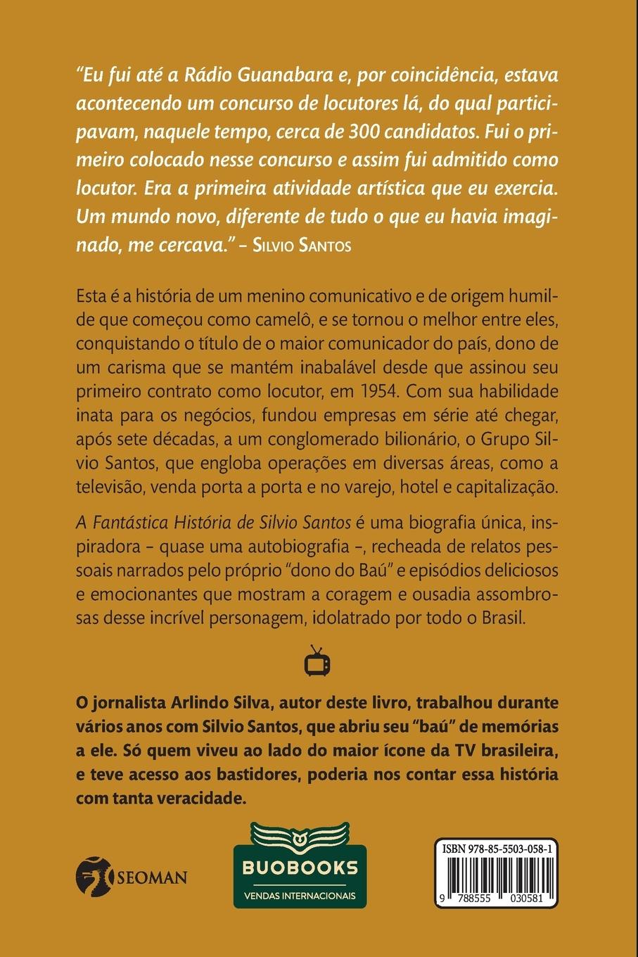 Rückseitencover A fantástica história de Silvio Santos