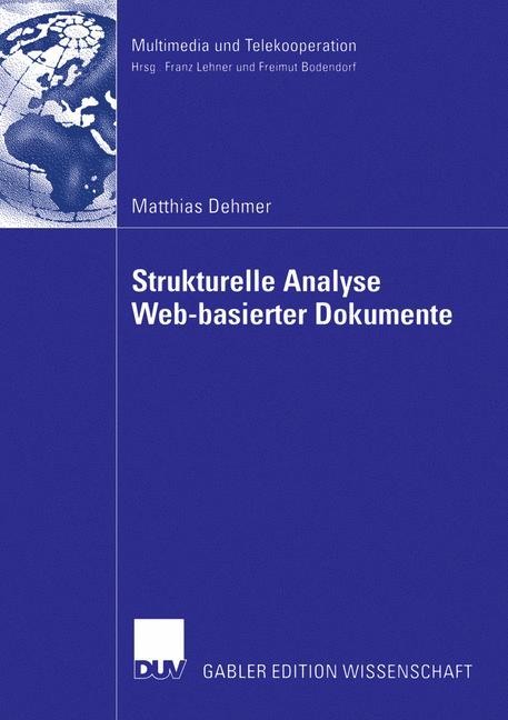 Vorderes Coverbild Strukturelle Analyse Web-basierter Dokumente