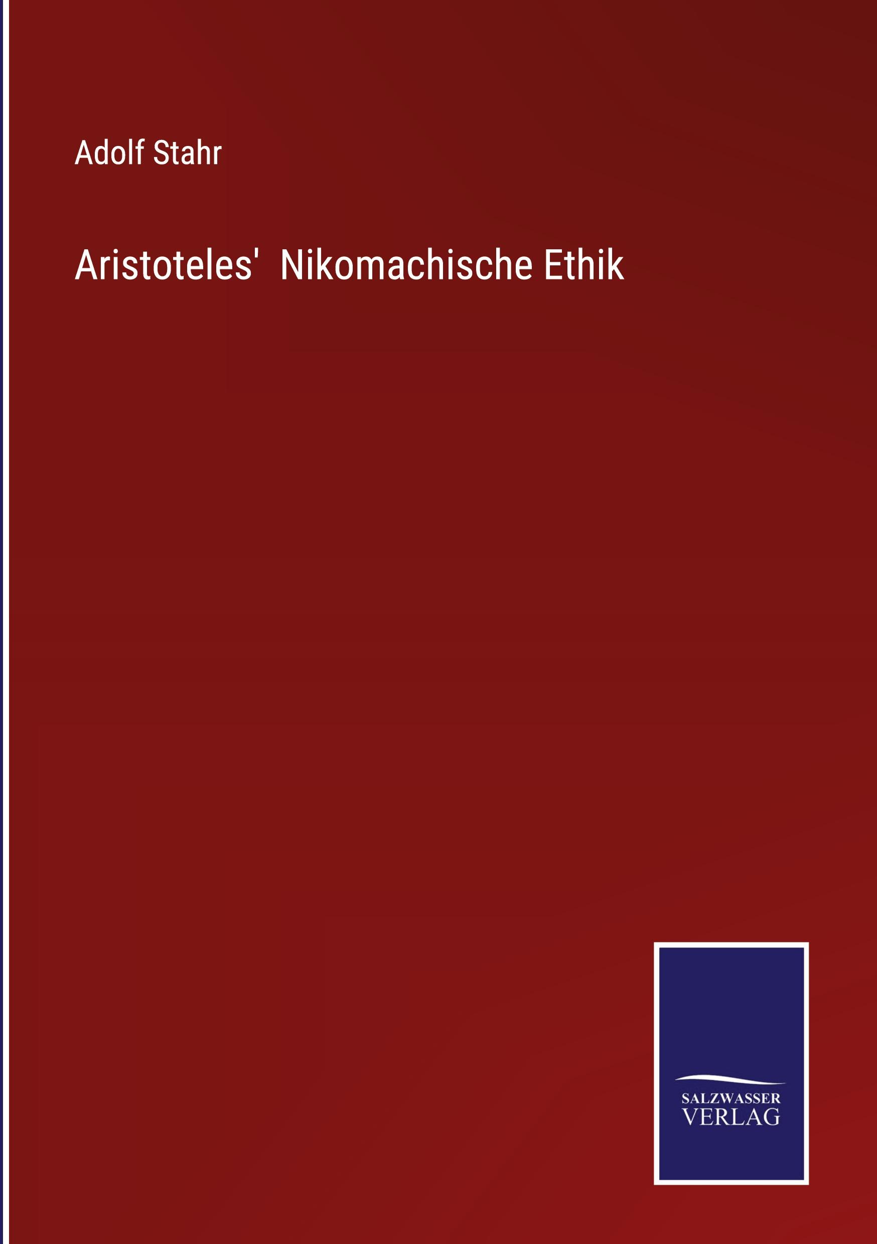 Vorderes Coverbild Aristoteles'  Nikomachische Ethik