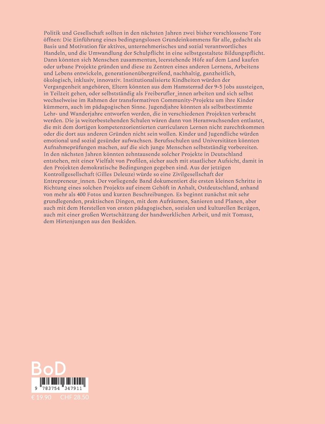 Rückseitencover Tomasz oder: Über das Lernen, Arbeiten und Leben der Zukunft