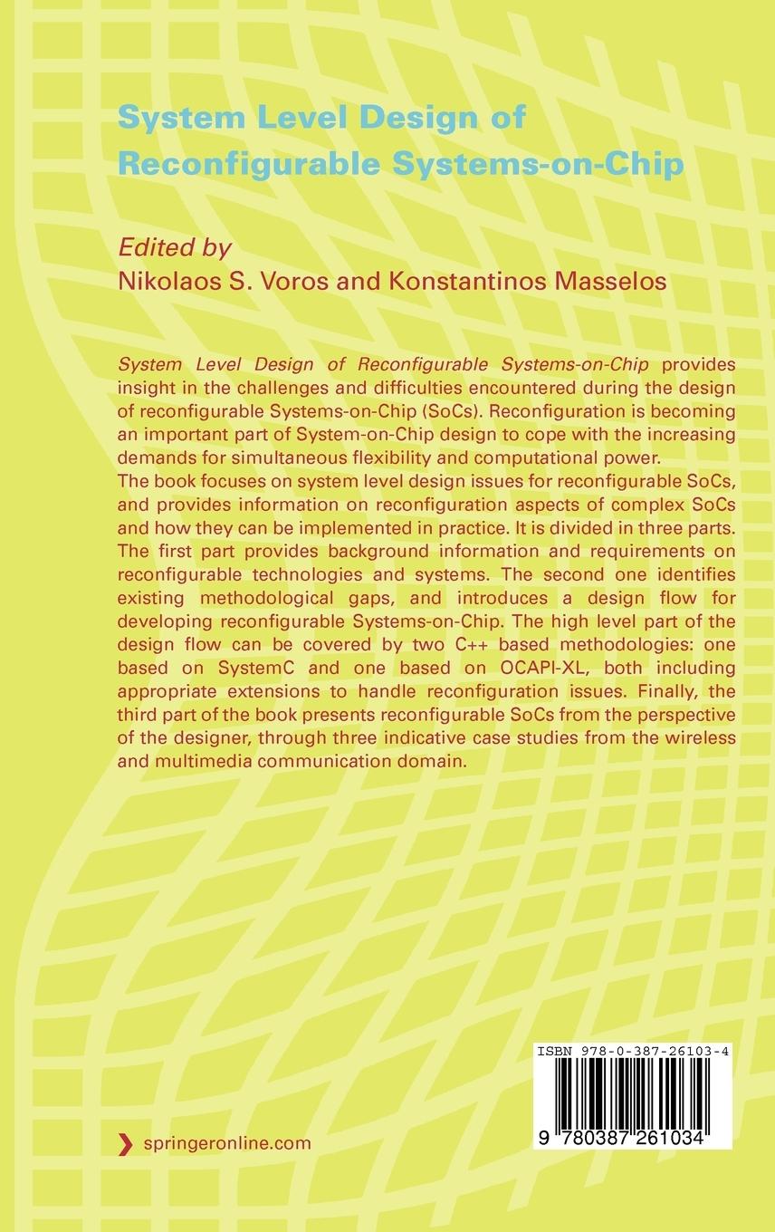 Rückseitencover System Level Design of Reconfigurable Systems-on-Chip