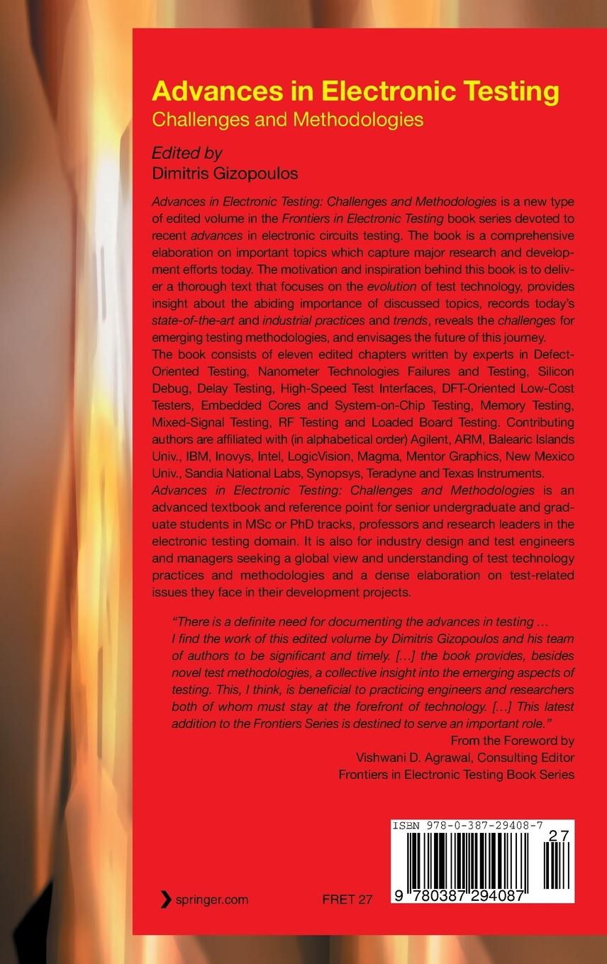 Rückseitencover Advances in Electronic Testing