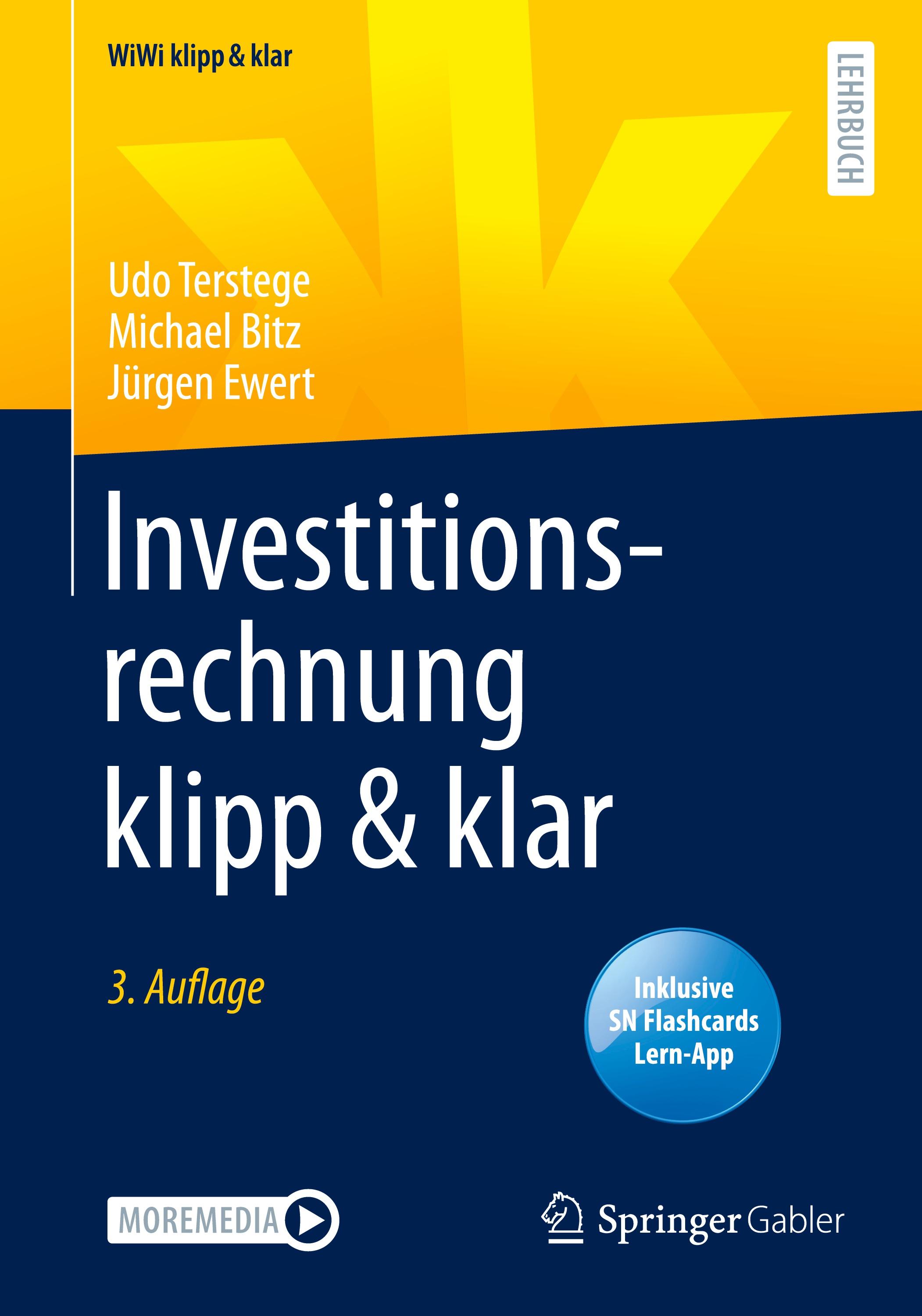 Vorderes Coverbild Investitionsrechnung klipp & klar
