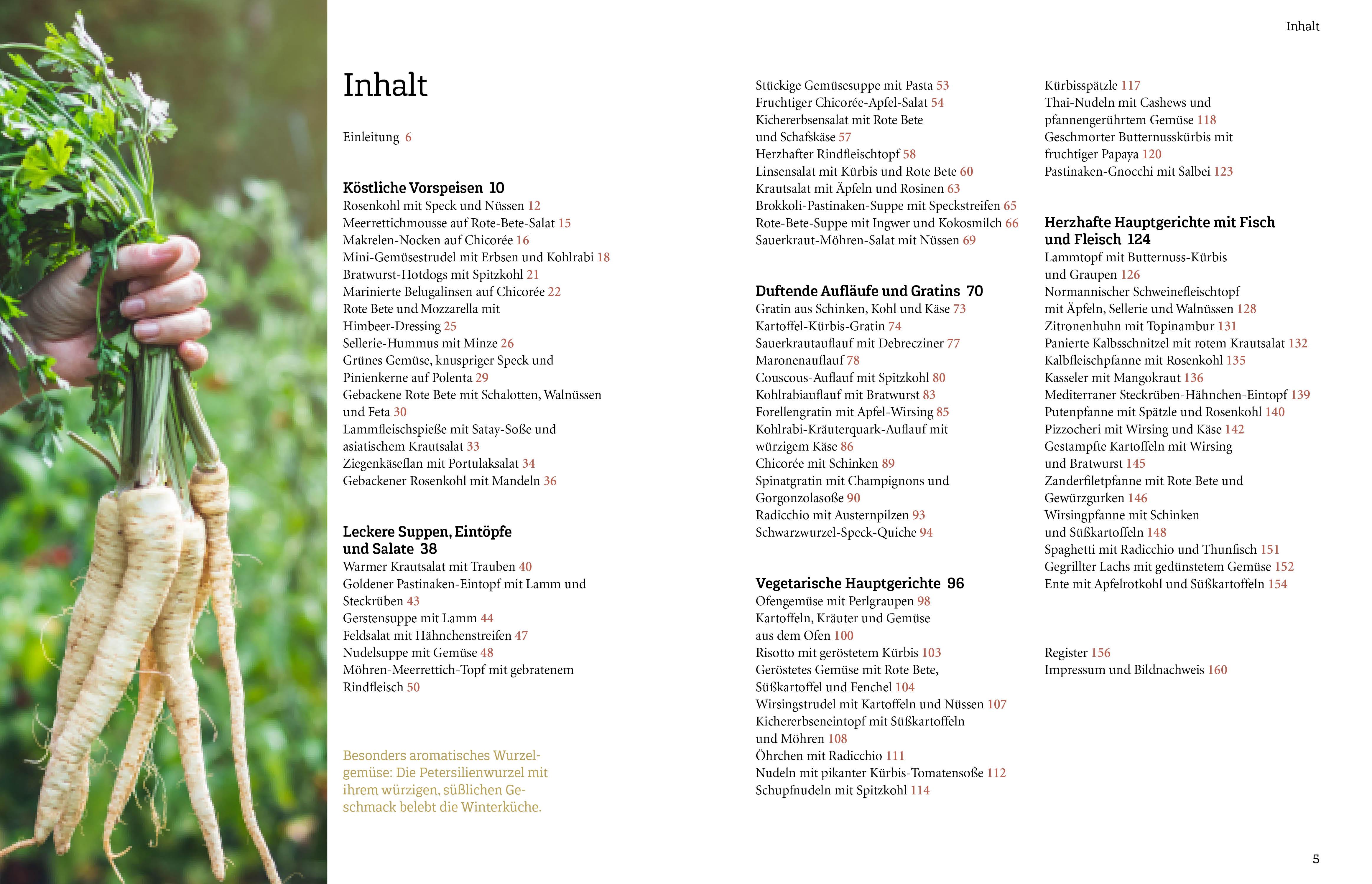 Beispielinhalt (Bild) Mit Wintergemüse kochen - fit durch die kalte Jahreszeit