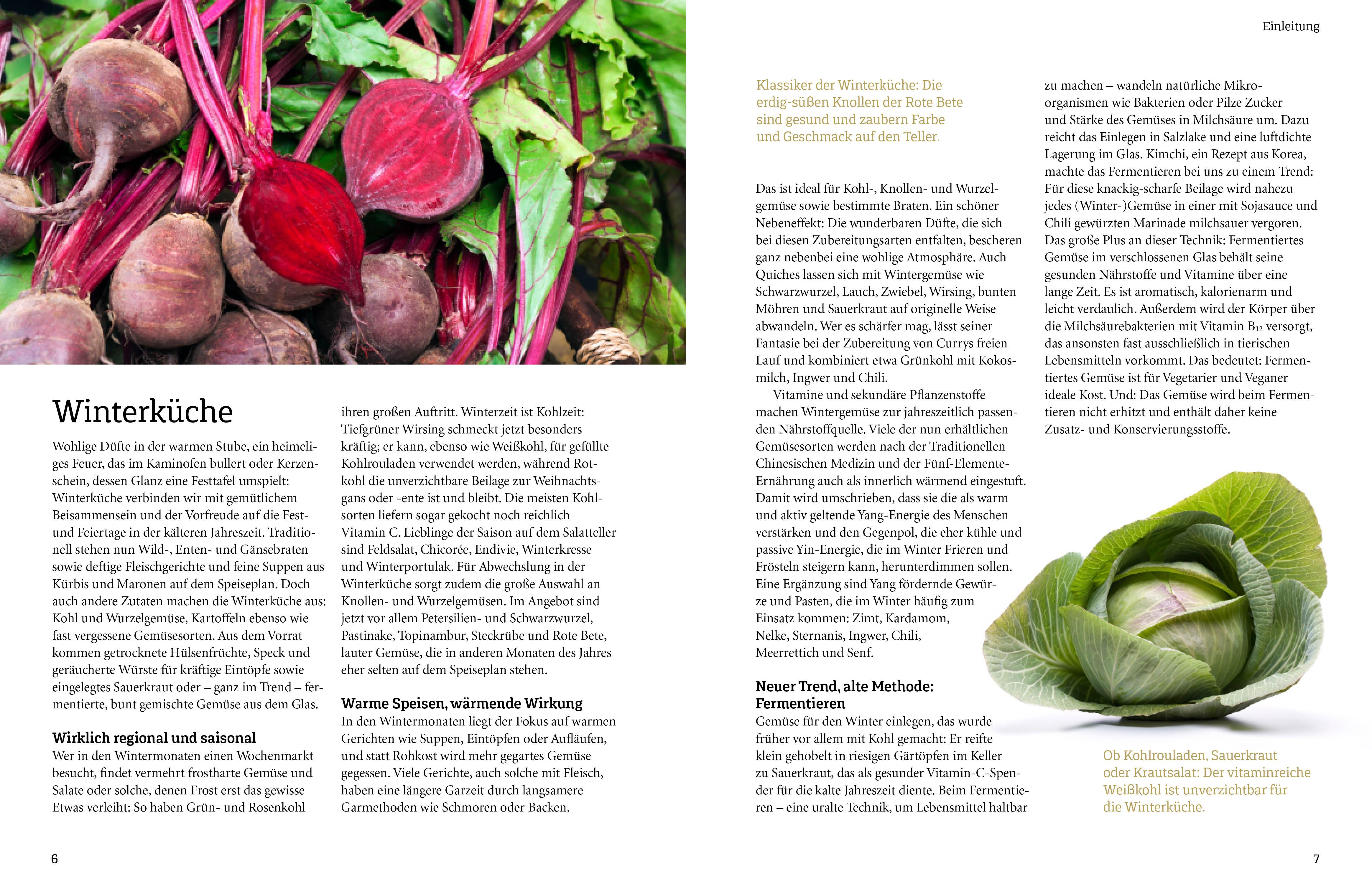 Beispielinhalt (Bild) Mit Wintergemüse kochen - fit durch die kalte Jahreszeit