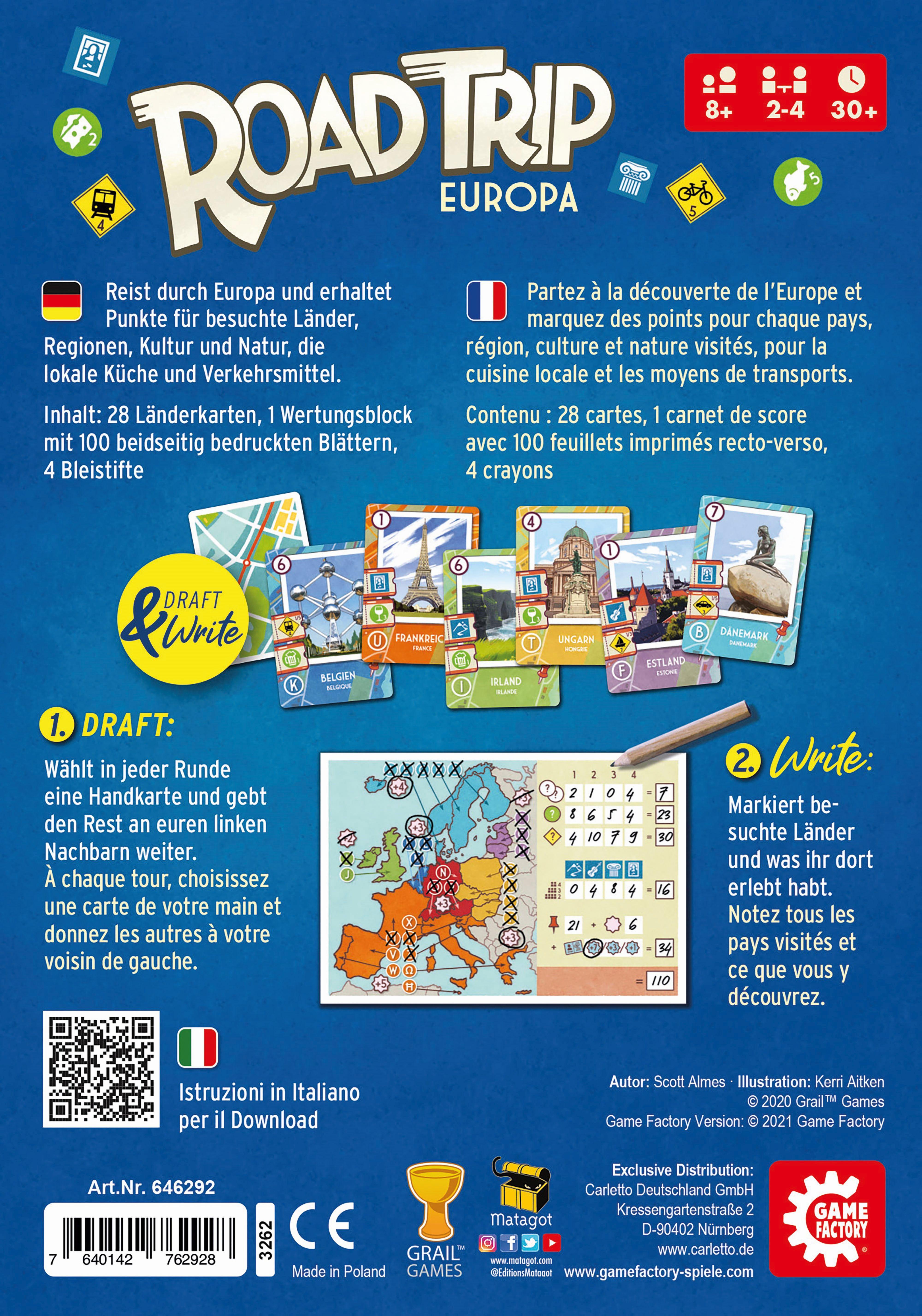 Beispielinhalt (Bild) GAMEFACTORY - Road Trip Europa