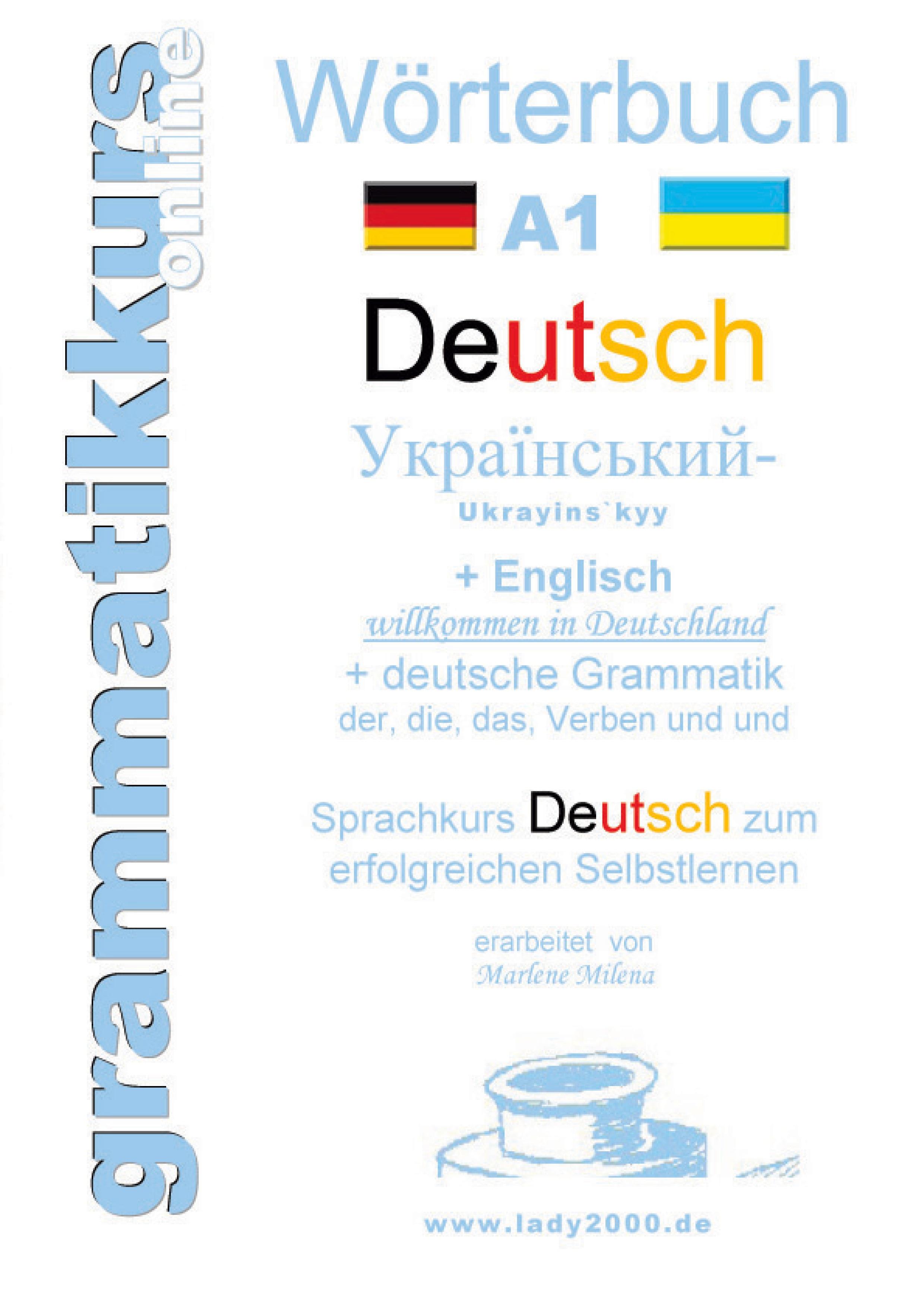 Vorderes Coverbild Wörterbuch Deutsch - Ukrainisch - Englisch