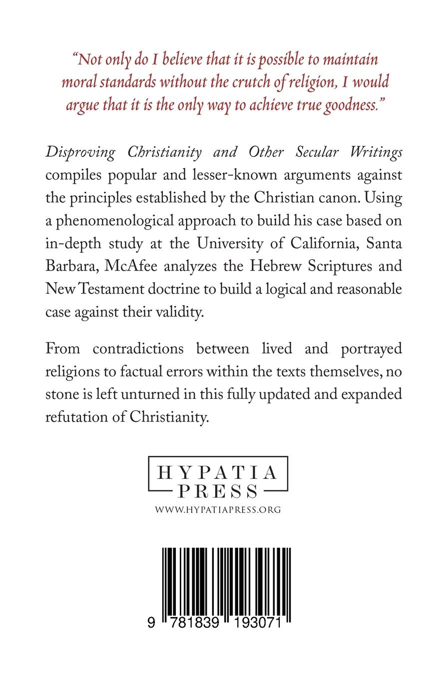 Rückseitencover Disproving Christianity