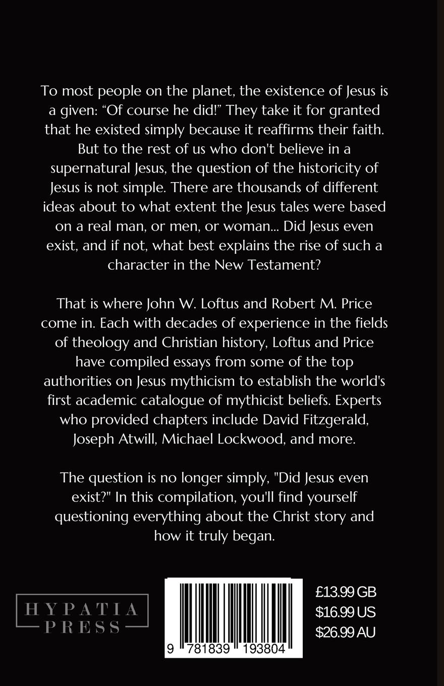 Rückseitencover Varieties of Jesus Mythicism