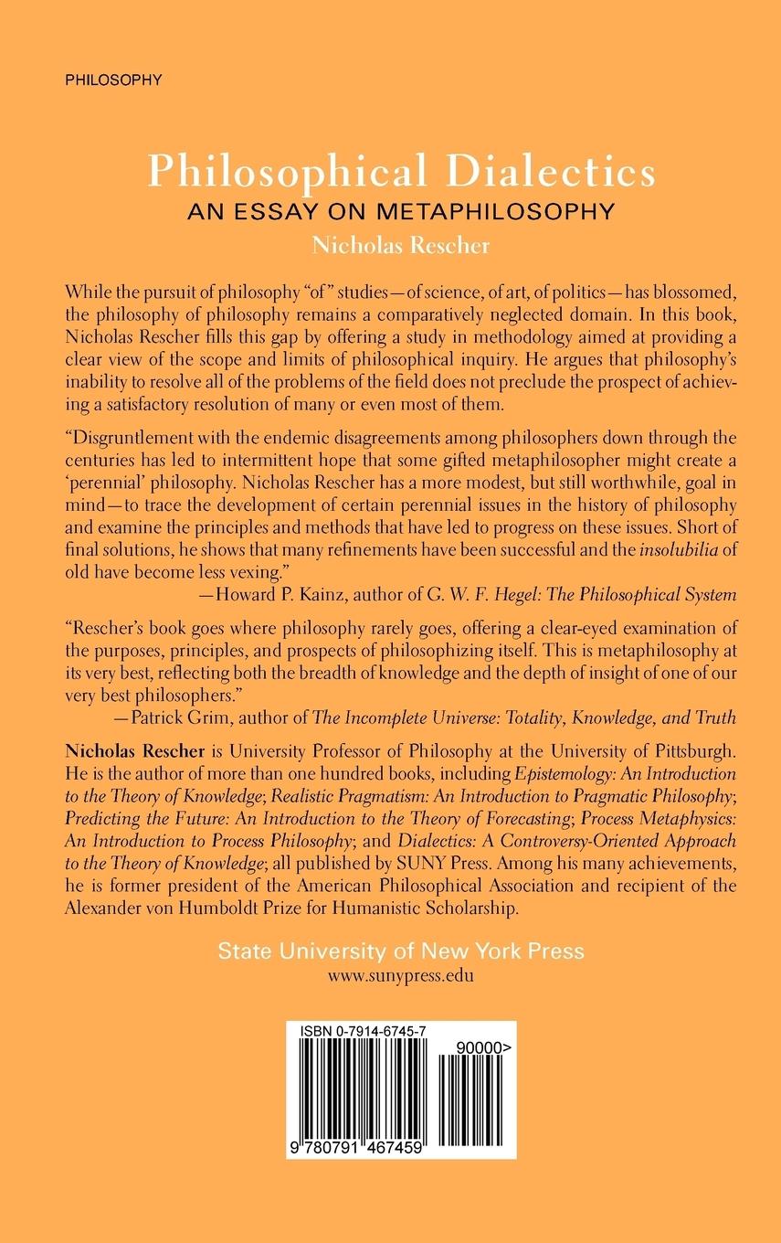 Rückseitencover Philosophical Dialectics