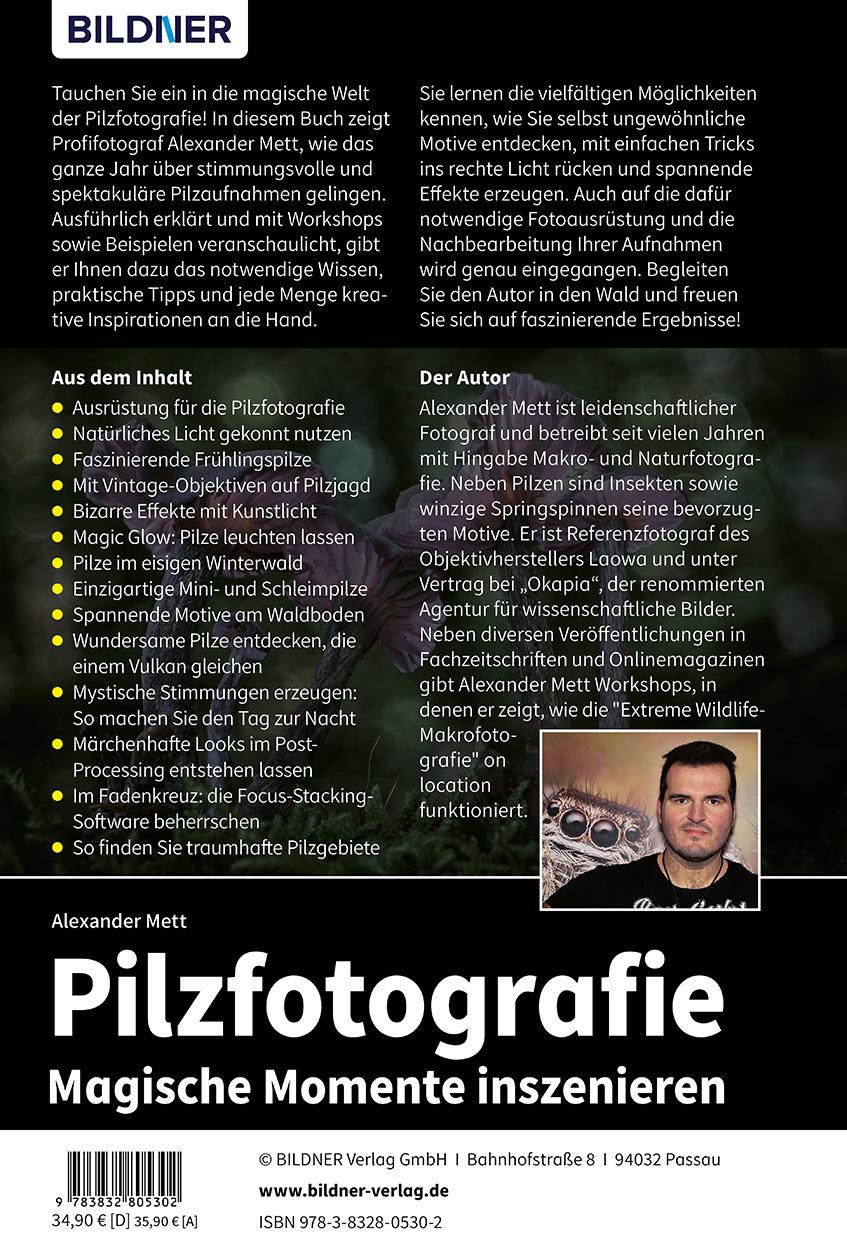 Rückseitencover Pilzfotografie - Magische Momente inszenieren