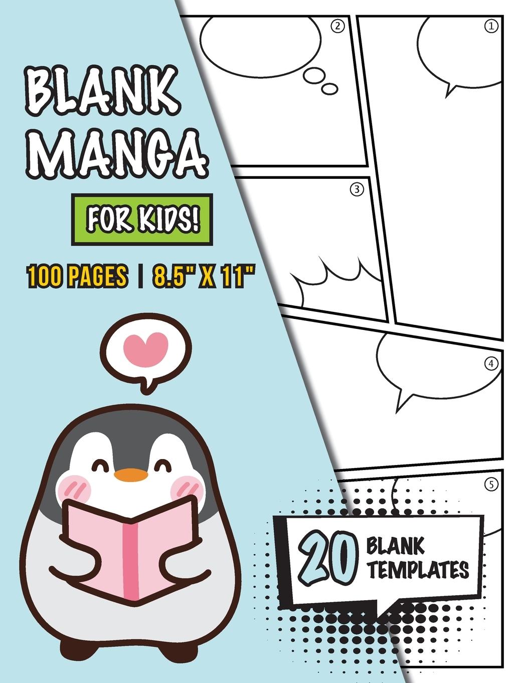 Vorderes Coverbild Blank Manga for Kids (Ages 4-8, 8-12)