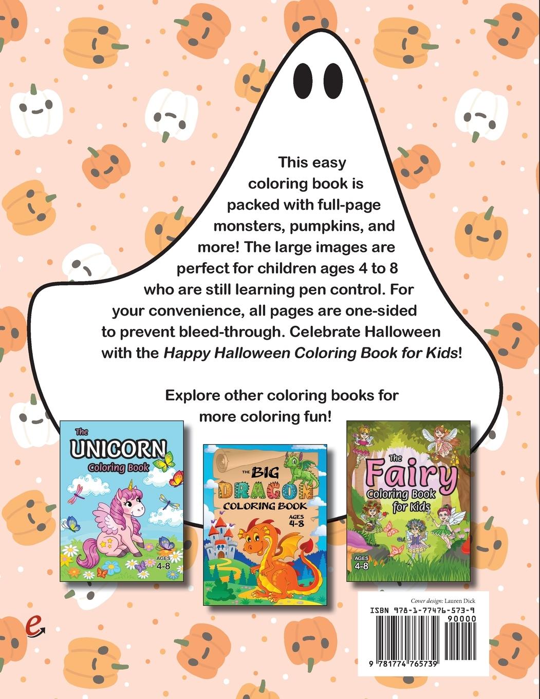 Rückseitencover Happy Halloween Coloring Book for Kids