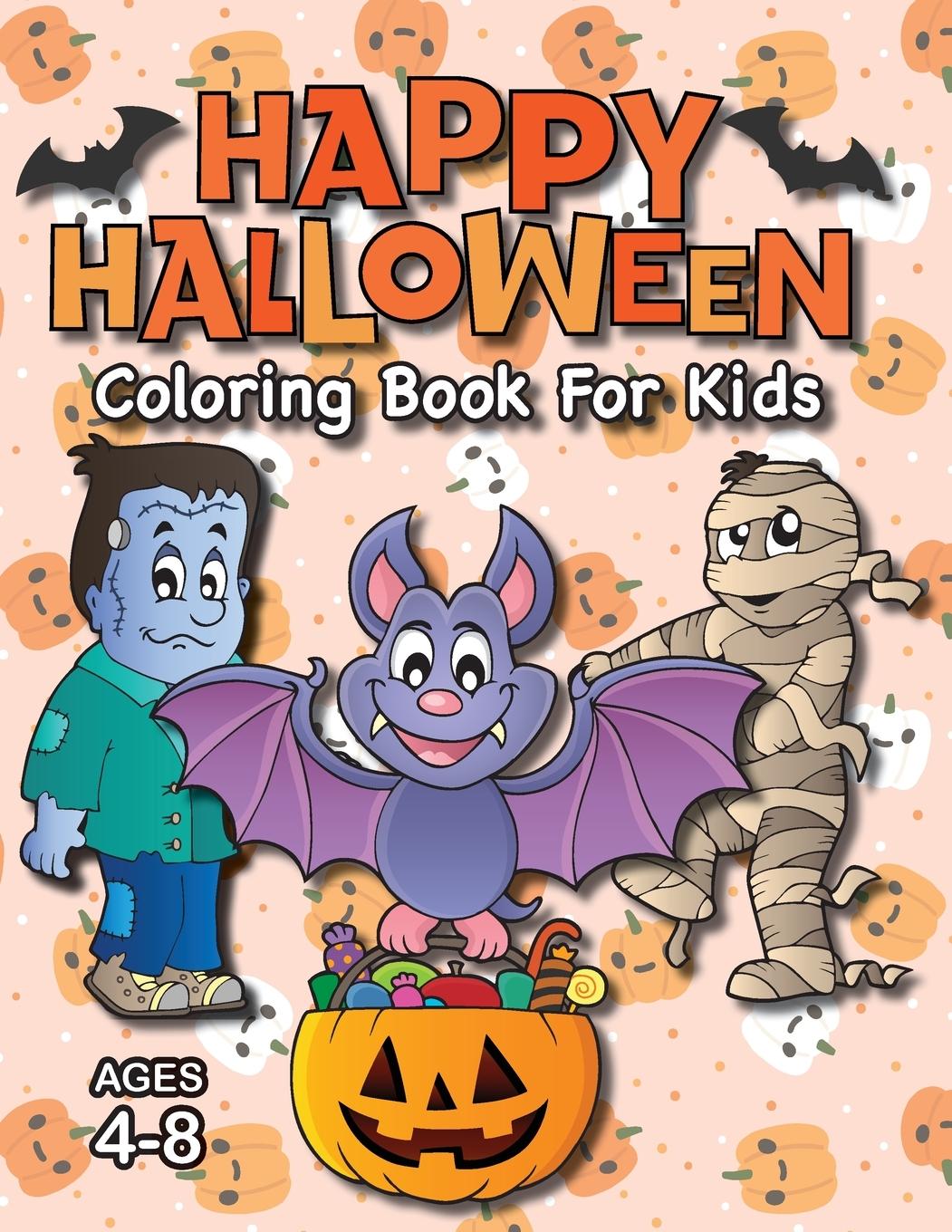 Vorderes Coverbild Happy Halloween Coloring Book for Kids