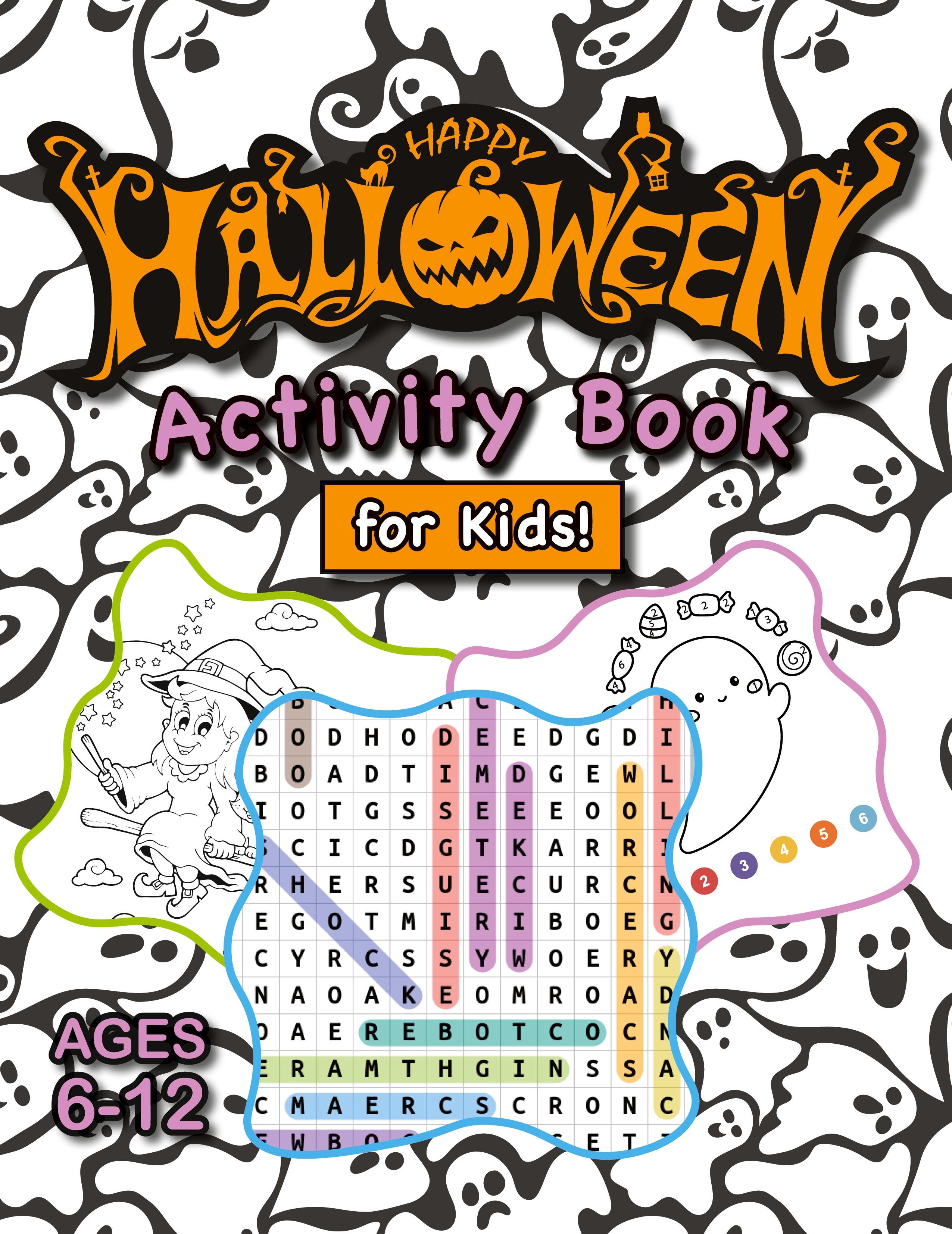 Vorderes Coverbild Happy Halloween Activity Book for Kids!