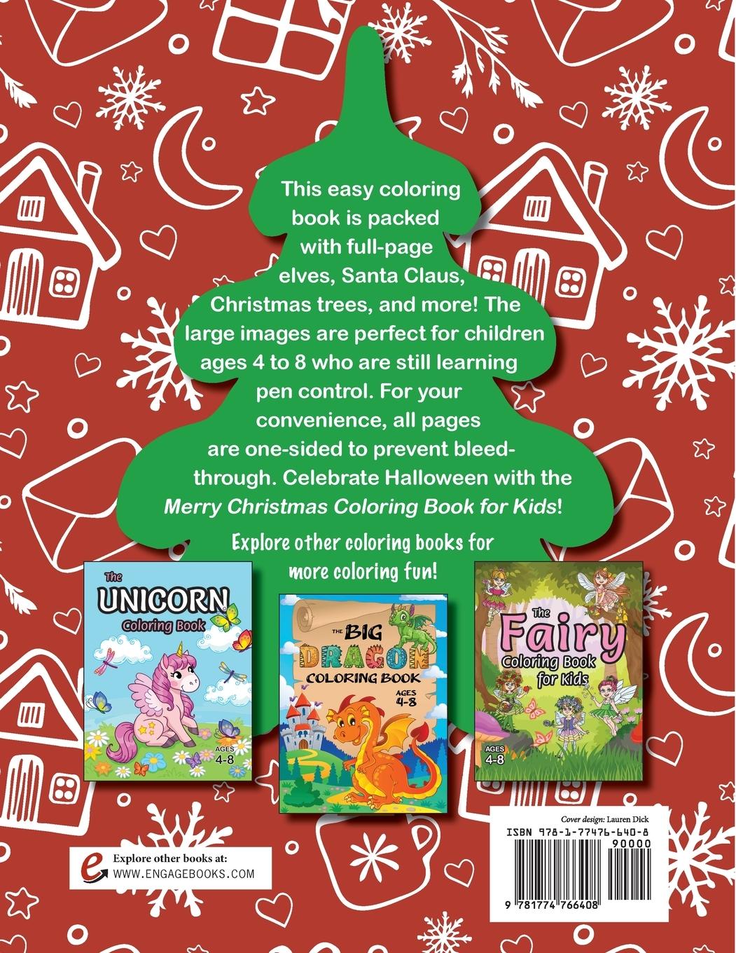 Rückseitencover Merry Christmas Coloring Book for Kids!