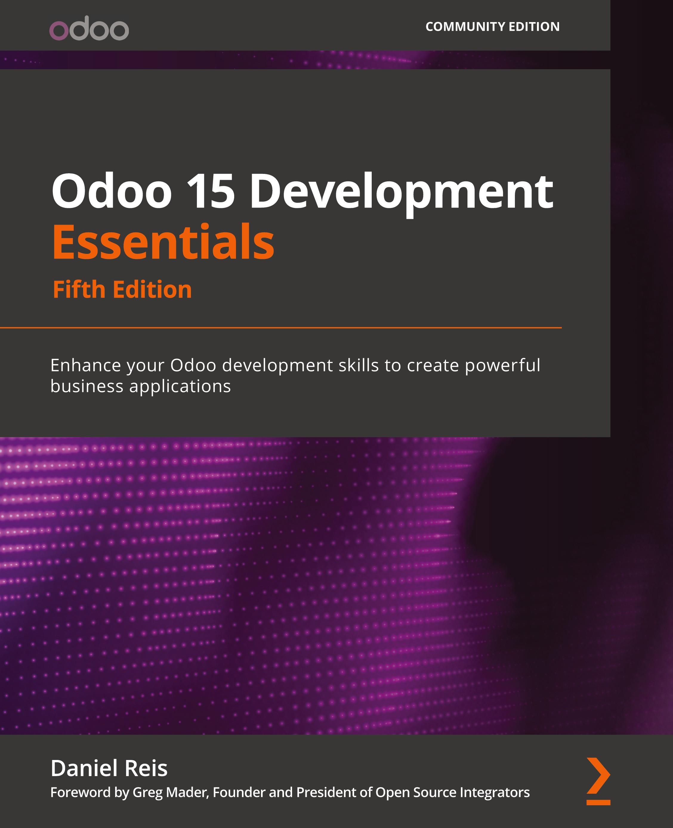 Vorderes Coverbild Odoo 15 Development Essentials - Fifth Edition