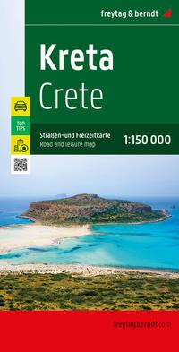 Vorderes Coverbild Kreta, Straßen- und Freizeitkarte 1:150.000, freytag & berndt
