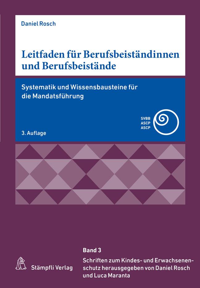 Vorderes Coverbild Leitfaden für Berufsbeiständinnen und Berufsbeistände