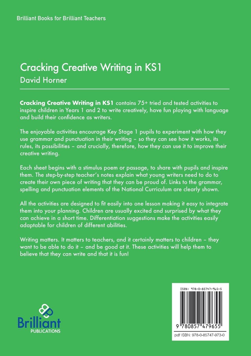 Rückseitencover Cracking Creative Writing in KS1