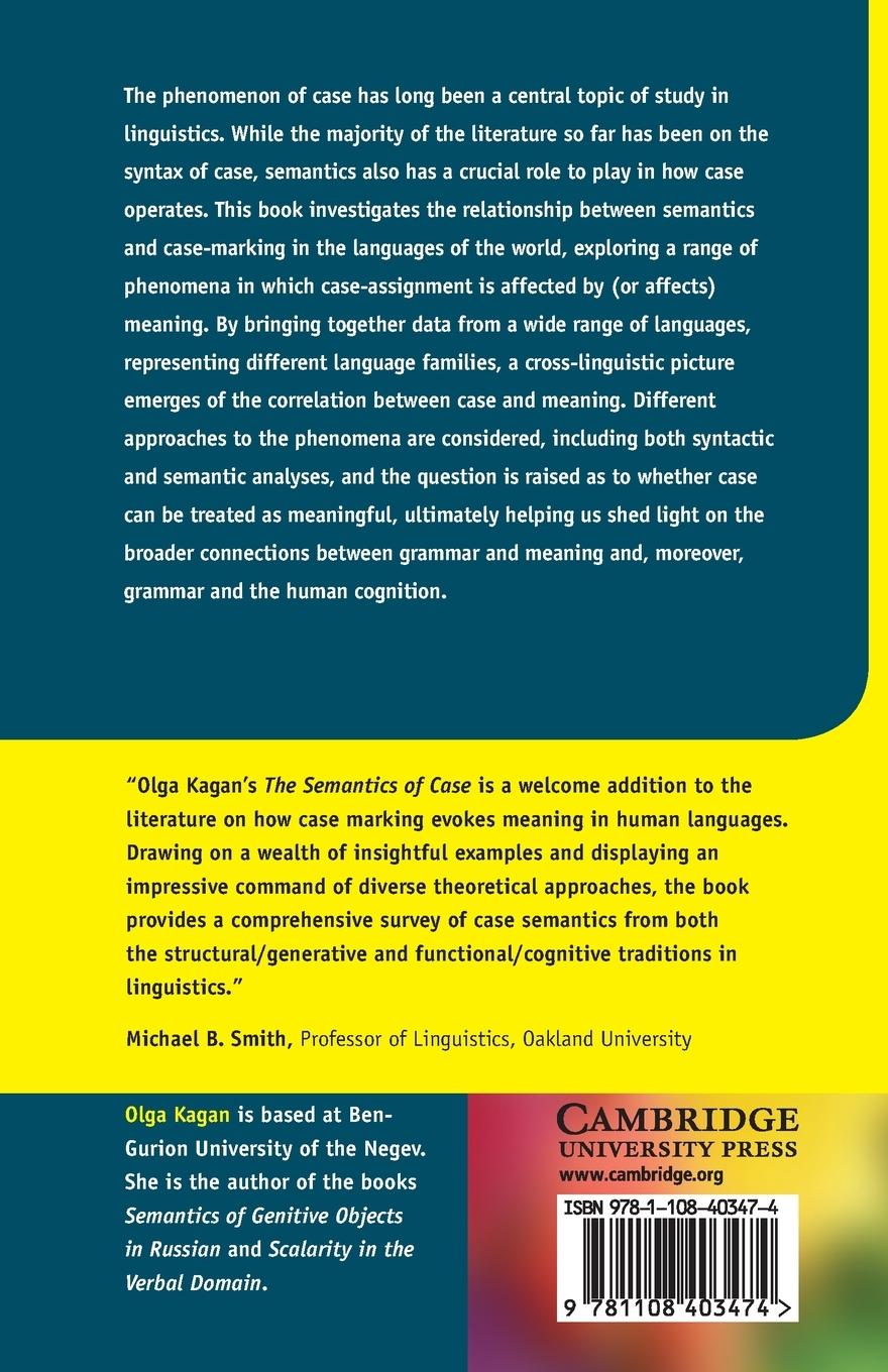Rückseitencover The Semantics of Case