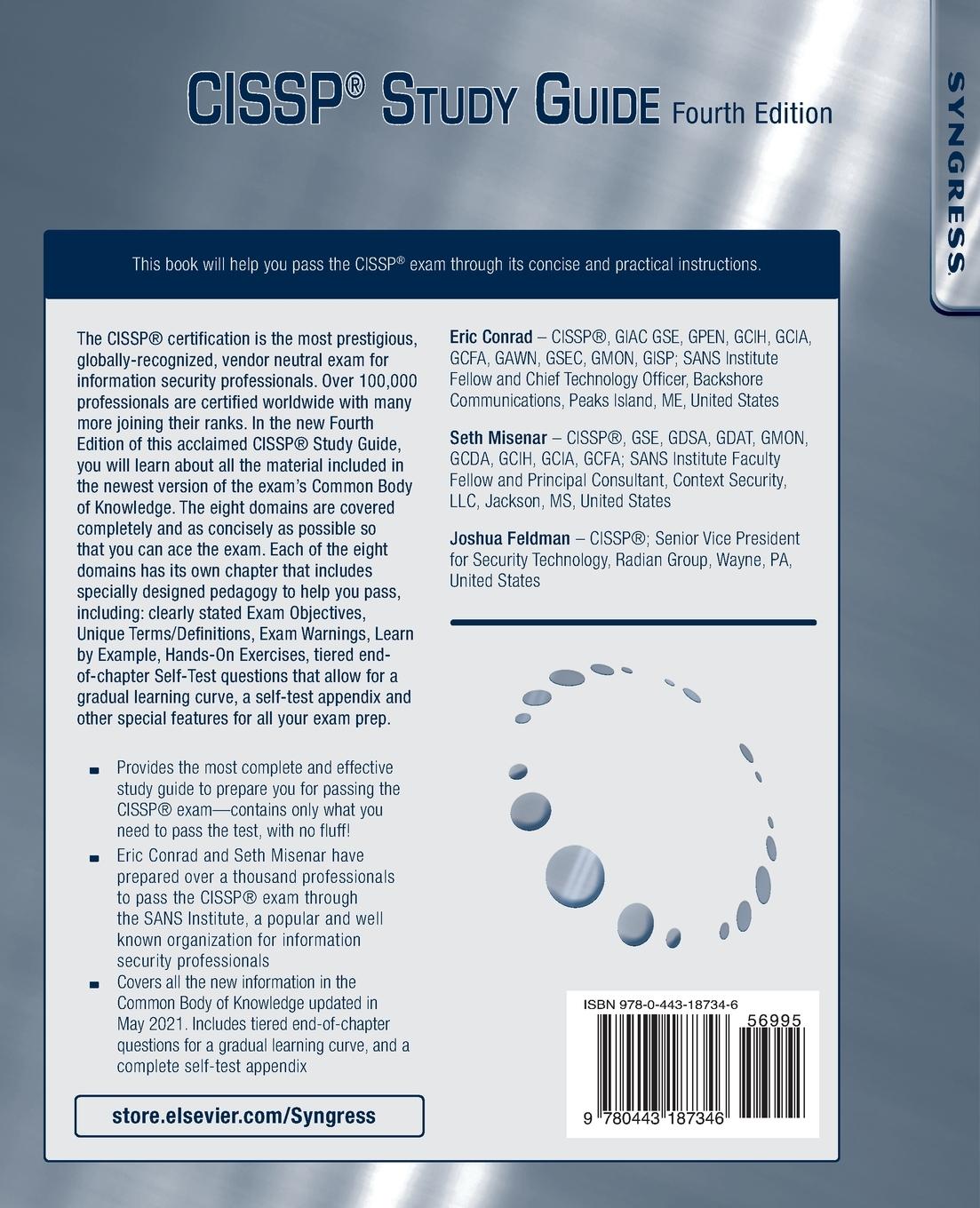 Rückseitencover CISSP® Study Guide