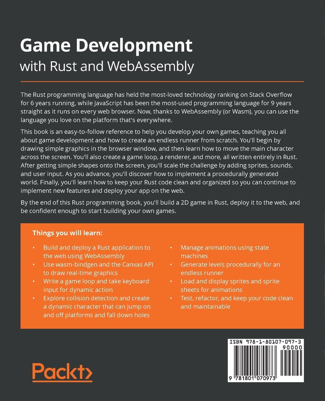 Rückseitencover Game Development with Rust and WebAssembly