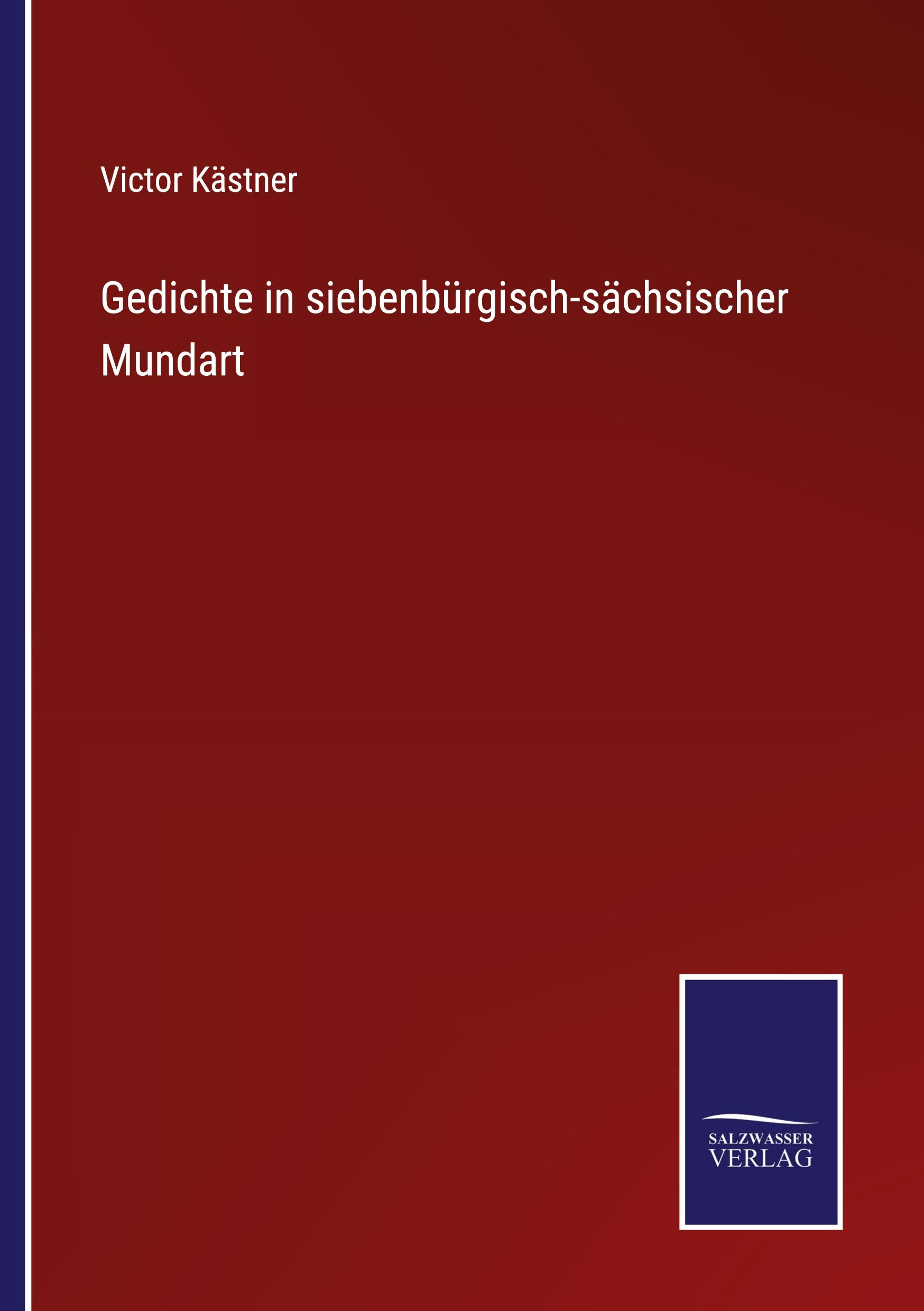 Vorderes Coverbild Gedichte in siebenbürgisch-sächsischer Mundart