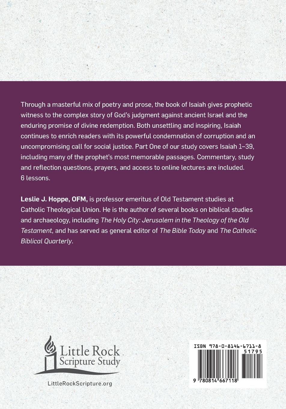 Rückseitencover Isaiah, Part One