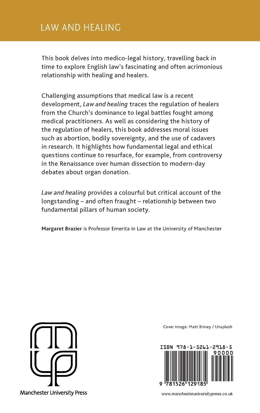 Rückseitencover Law and healing