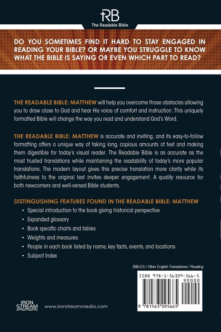 Rückseitencover The Readable Bible