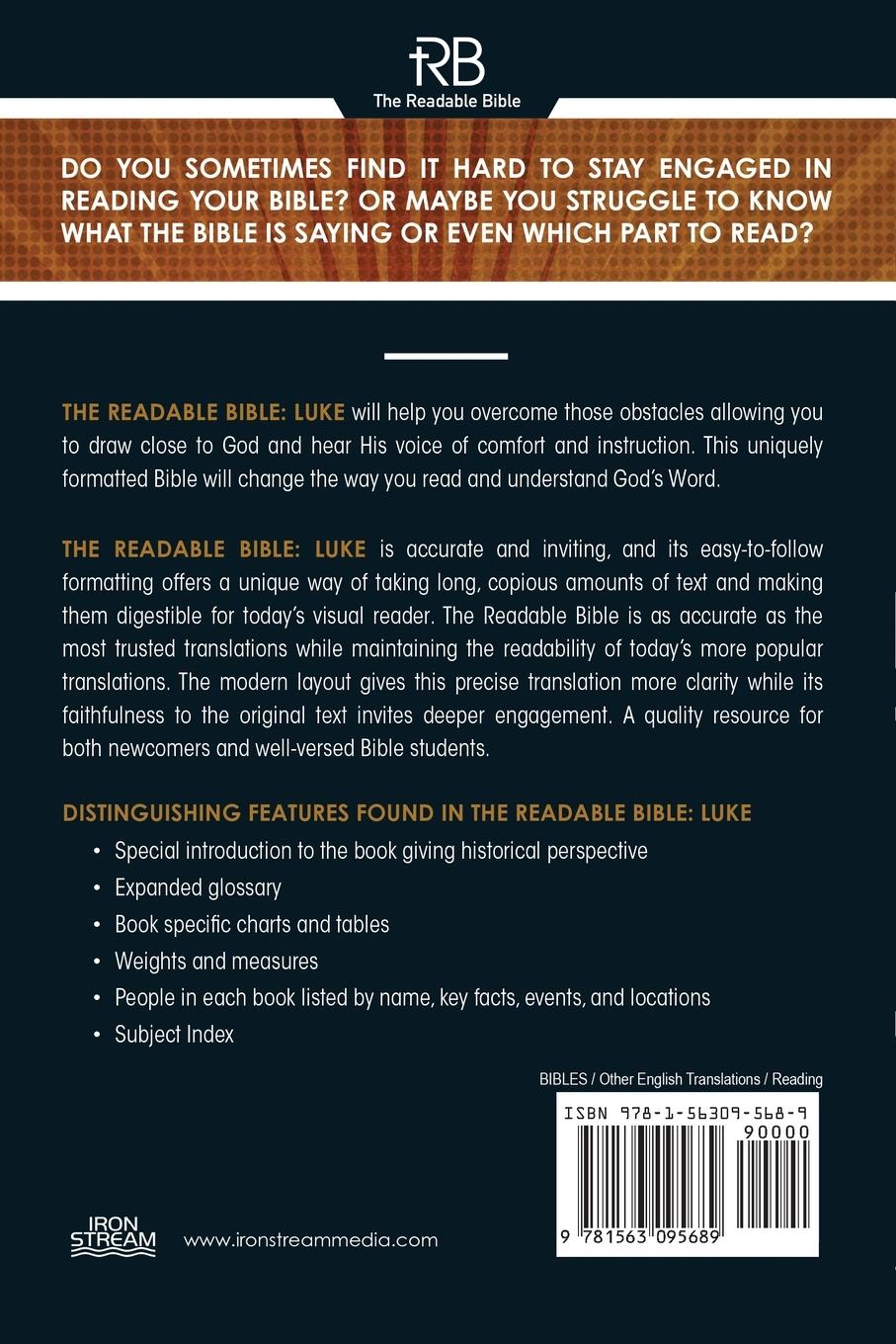 Rückseitencover The Readable Bible