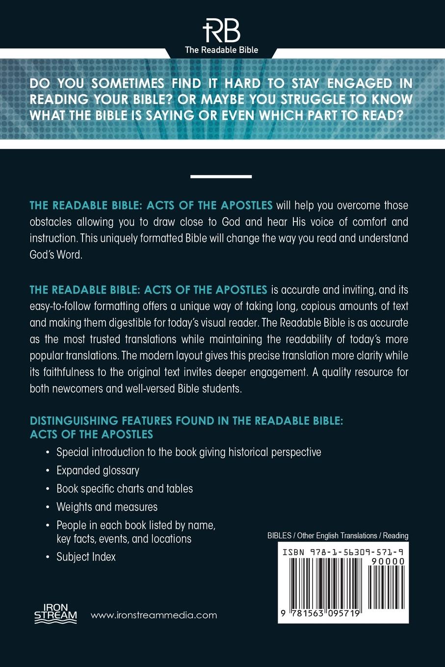 Rückseitencover The Readable Bible