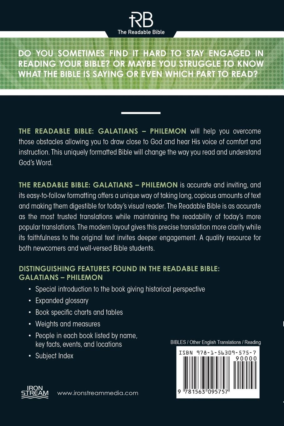 Rückseitencover The Readable Bible