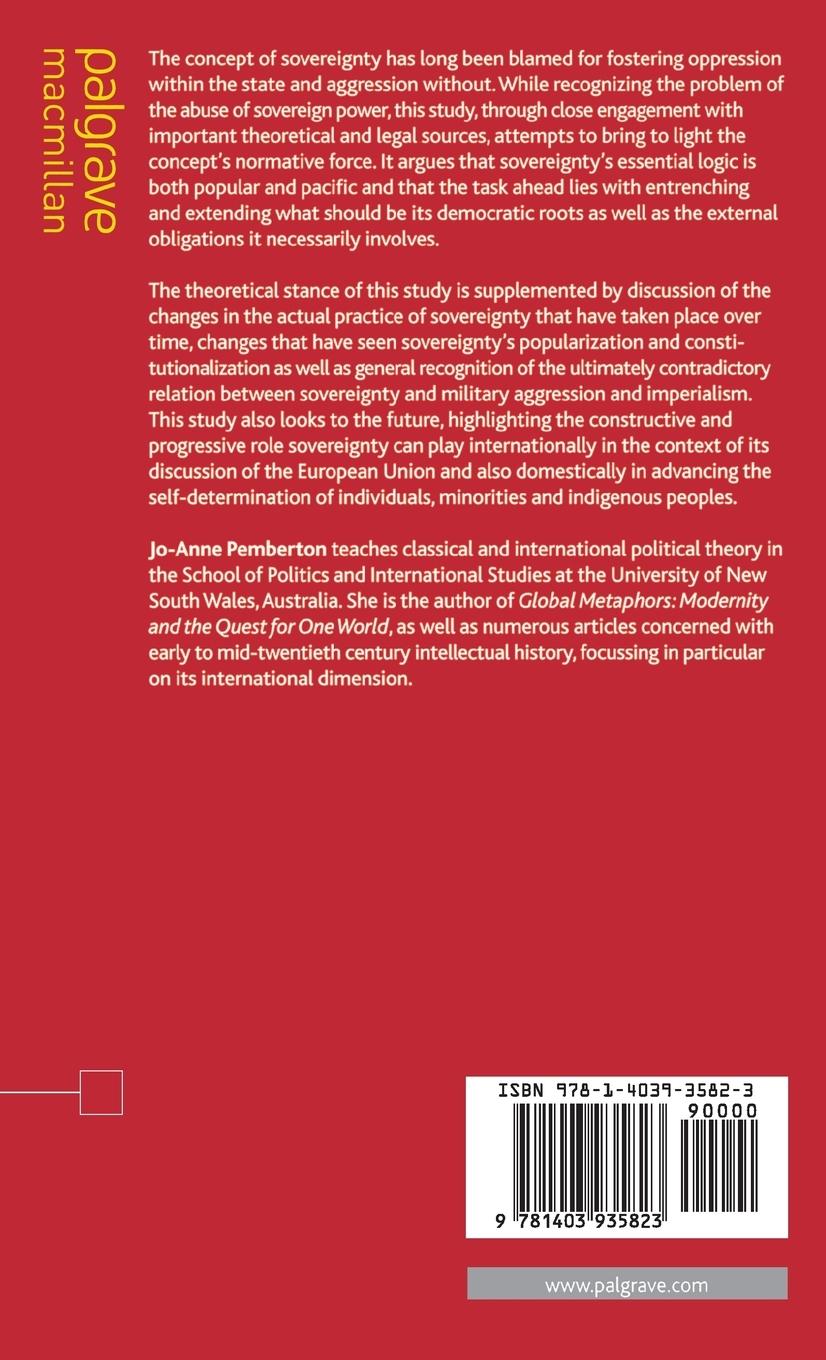 Rückseitencover Sovereignty: Interpretations