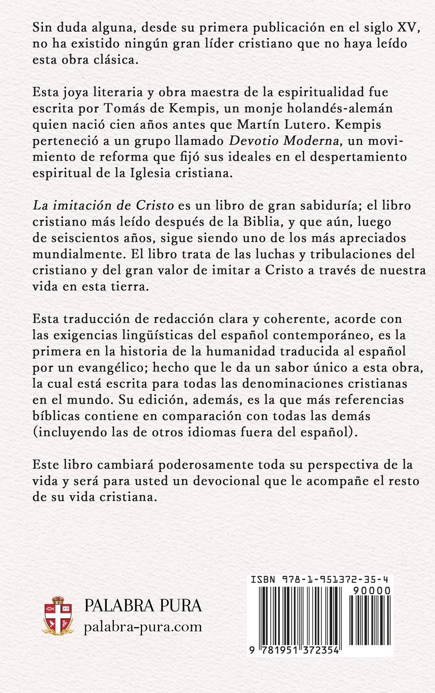 Rückseitencover La imitación de Cristo