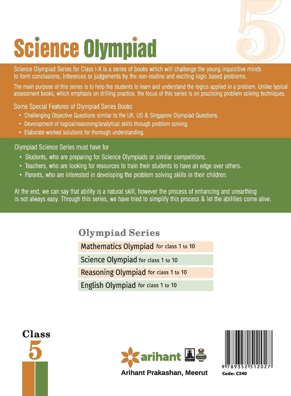 Rückseitencover Olympiad Science 5th