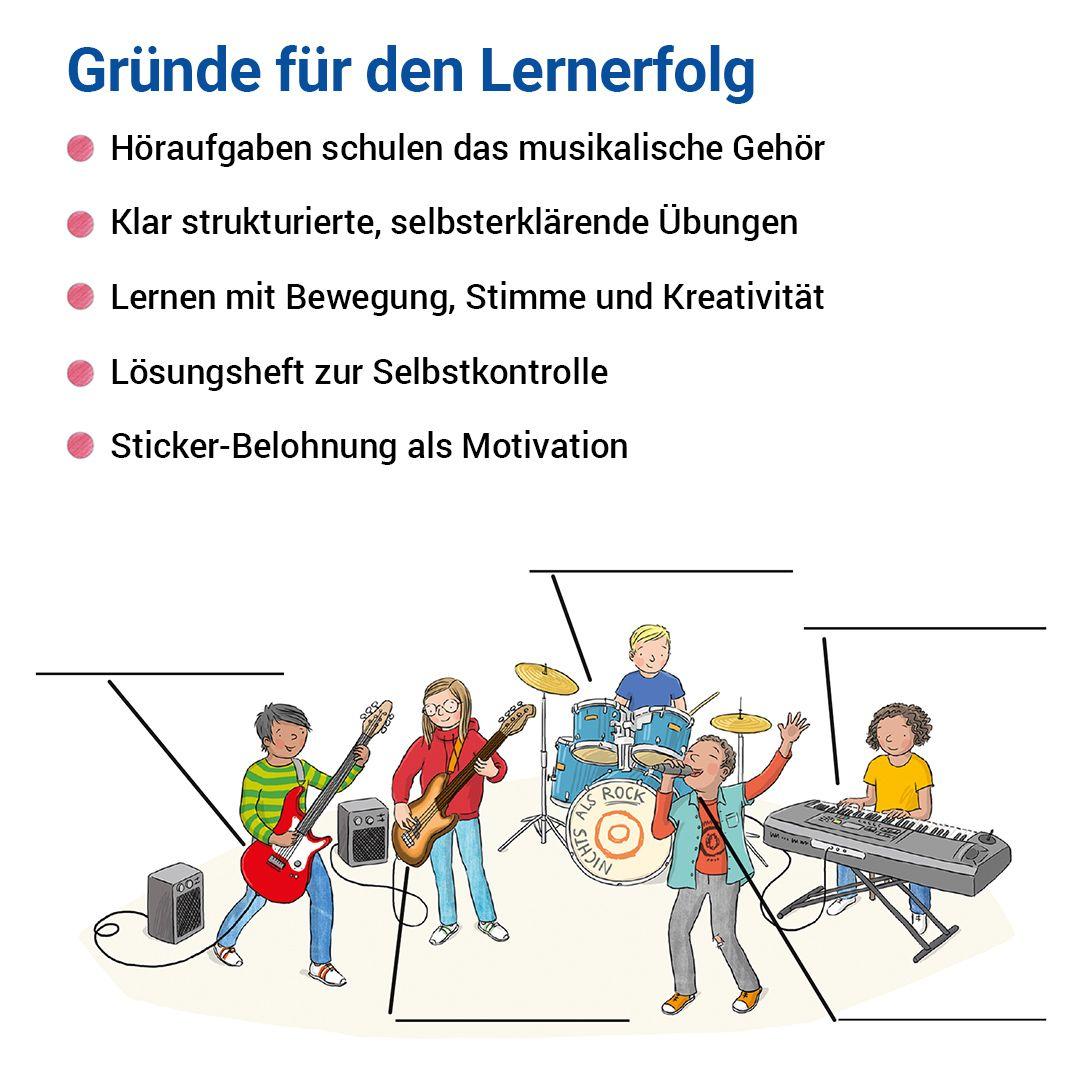 Beispielinhalt (Bild) Das Übungsheft Musik 5/6