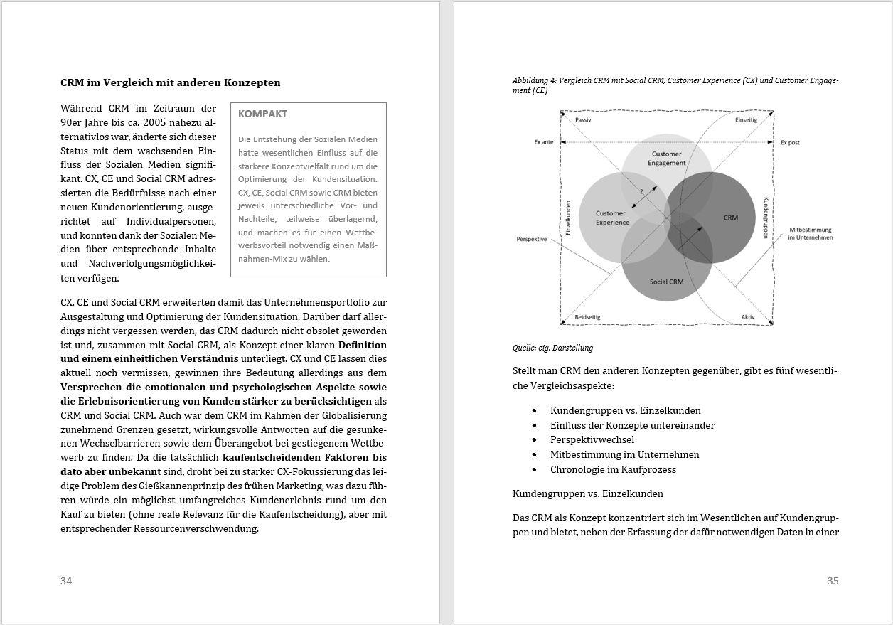 Beispielinhalt (Bild) Customer Relationship Management (CRM) in der Praxis