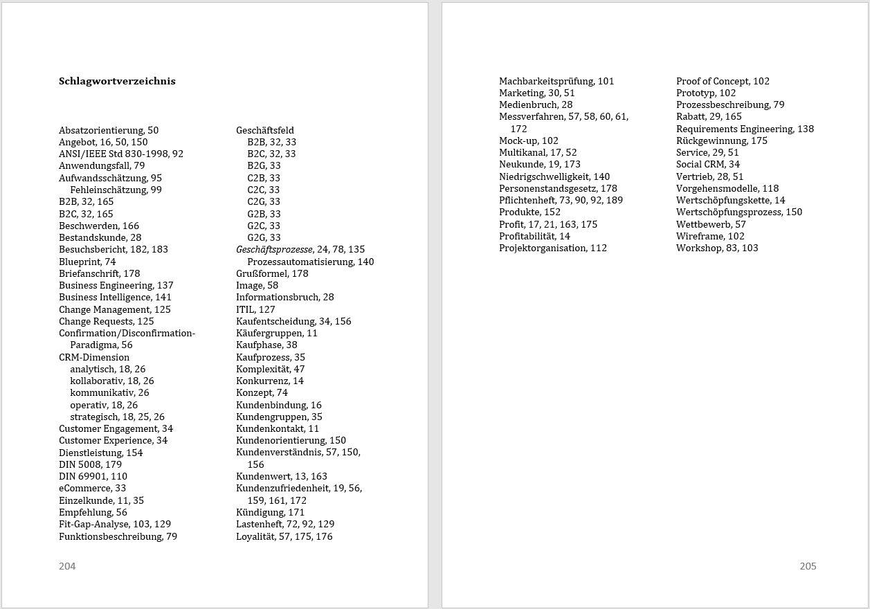 Beispielinhalt (Bild) Customer Relationship Management (CRM) in der Praxis
