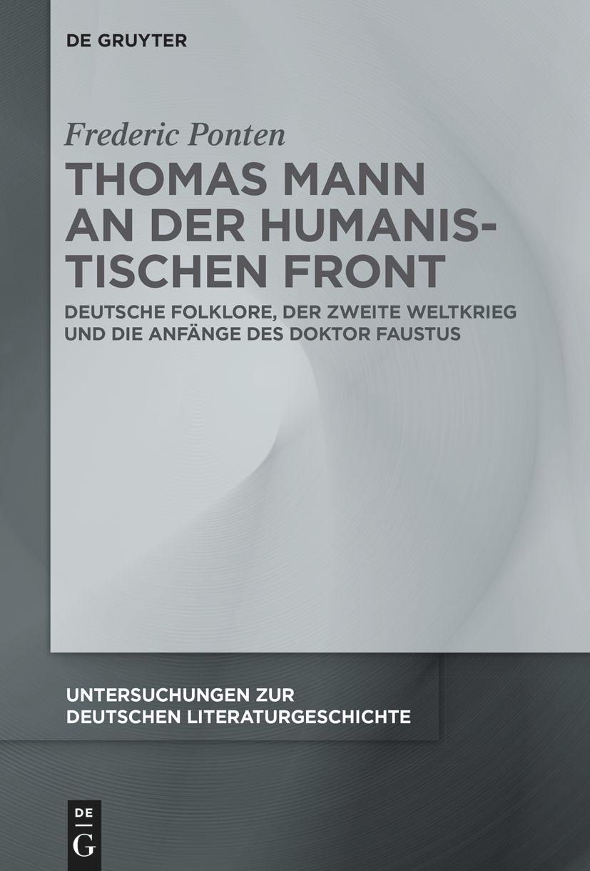 Vorderes Coverbild Thomas Mann an der Humanistischen Front