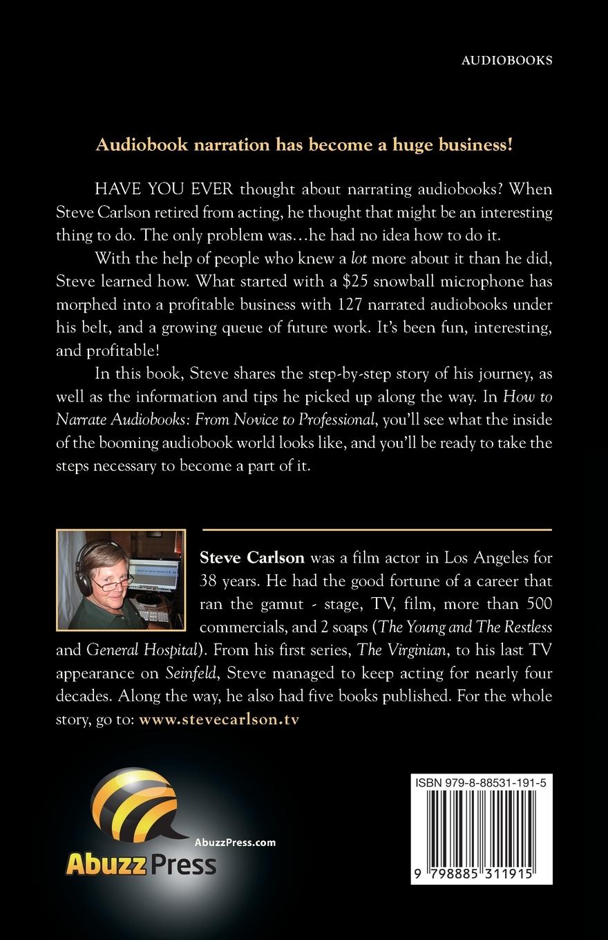 Rückseitencover HOW TO NARRATE AUDIOBOOKS