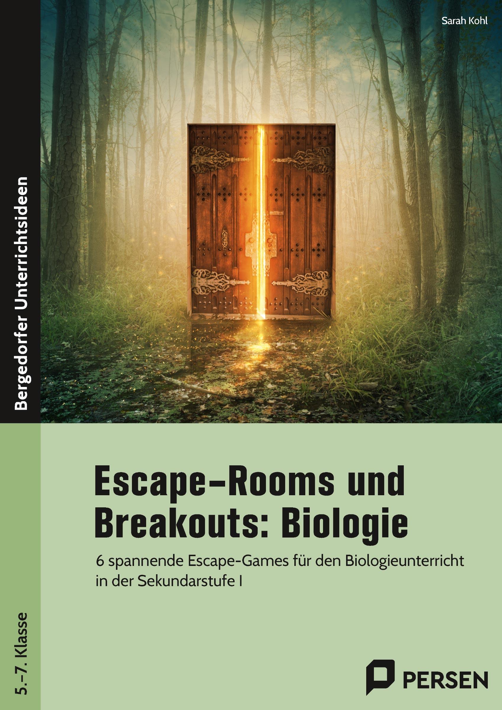 Vorderes Coverbild Escape-Rooms und Breakouts: Biologie 5.-7. Klasse