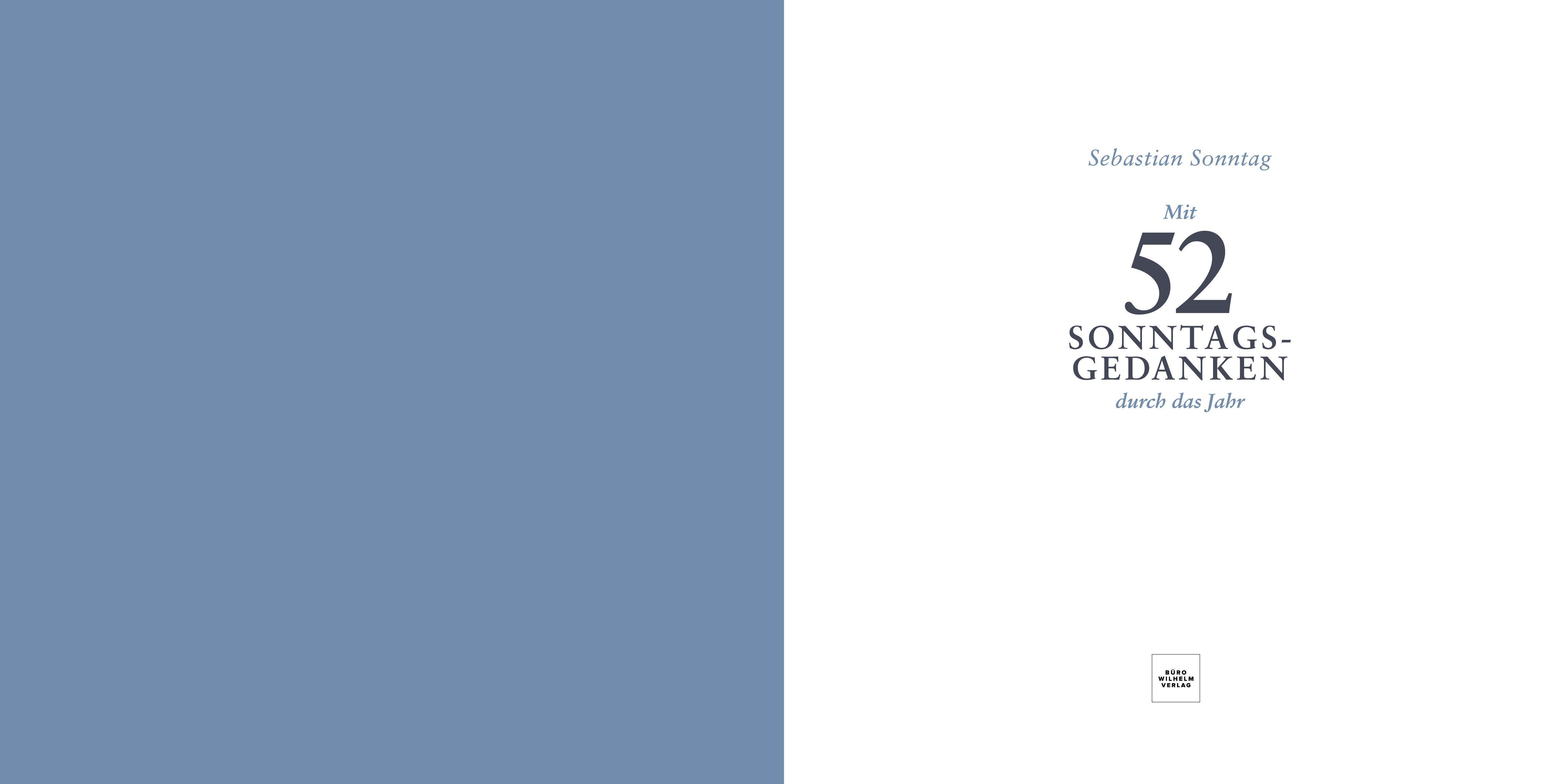 Beispielinhalt (Bild) Mit 52 Sonntags-Gedanken durch das Jahr