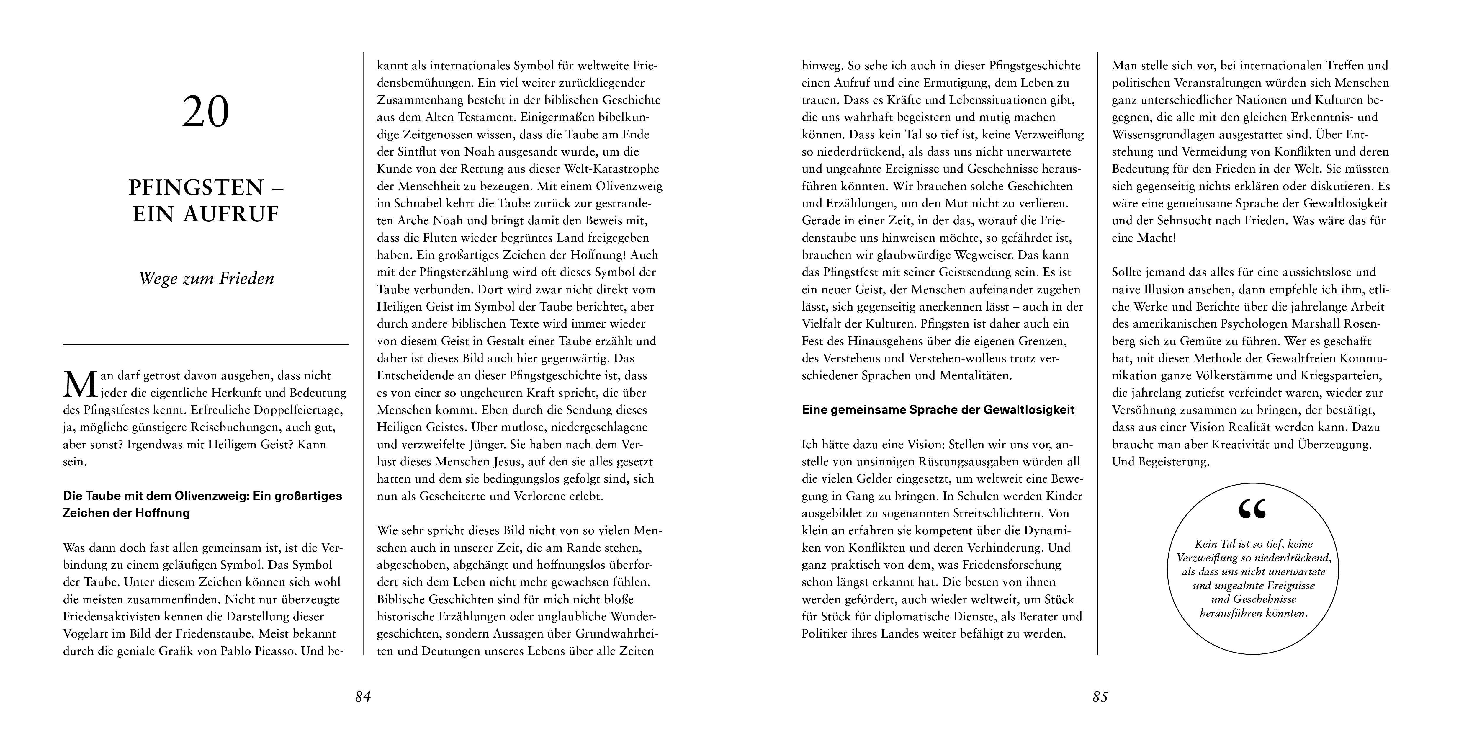 Beispielinhalt (Bild) Mit 52 Sonntags-Gedanken durch das Jahr