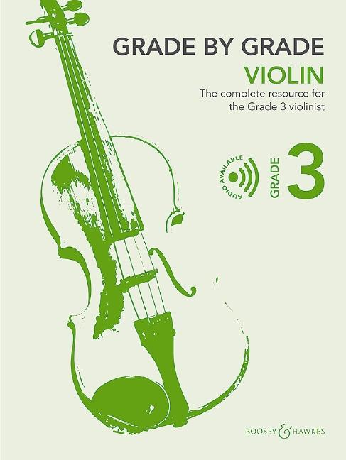 Vorderes Coverbild Grade by Grade - Violin Grade 3. Violine und Klavier.