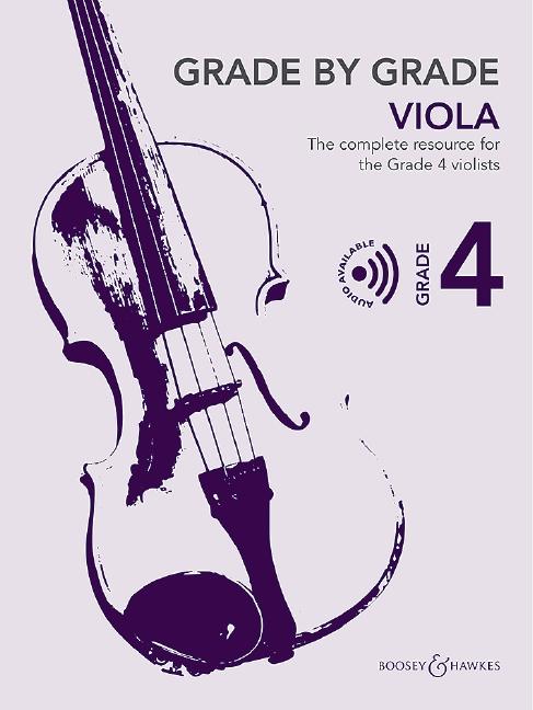 Vorderes Coverbild Grade by Grade - Viola Grade 4. Viola und Klavier.