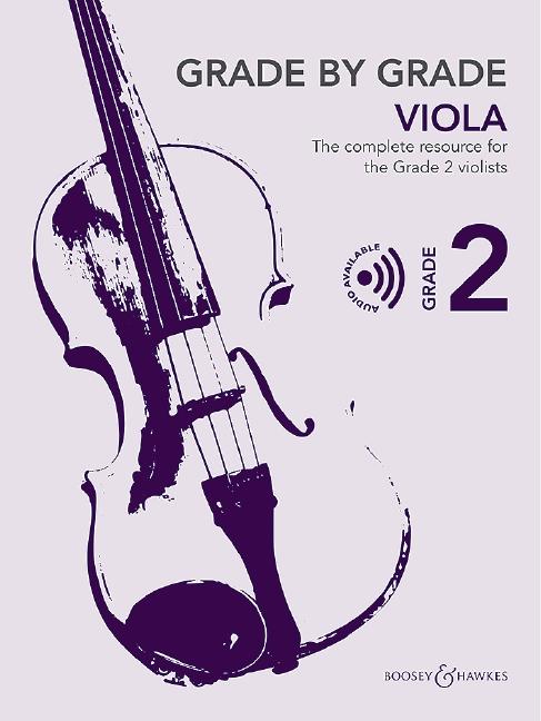 Vorderes Coverbild Grade by Grade - Viola Grade 2. Viola und Klavier.