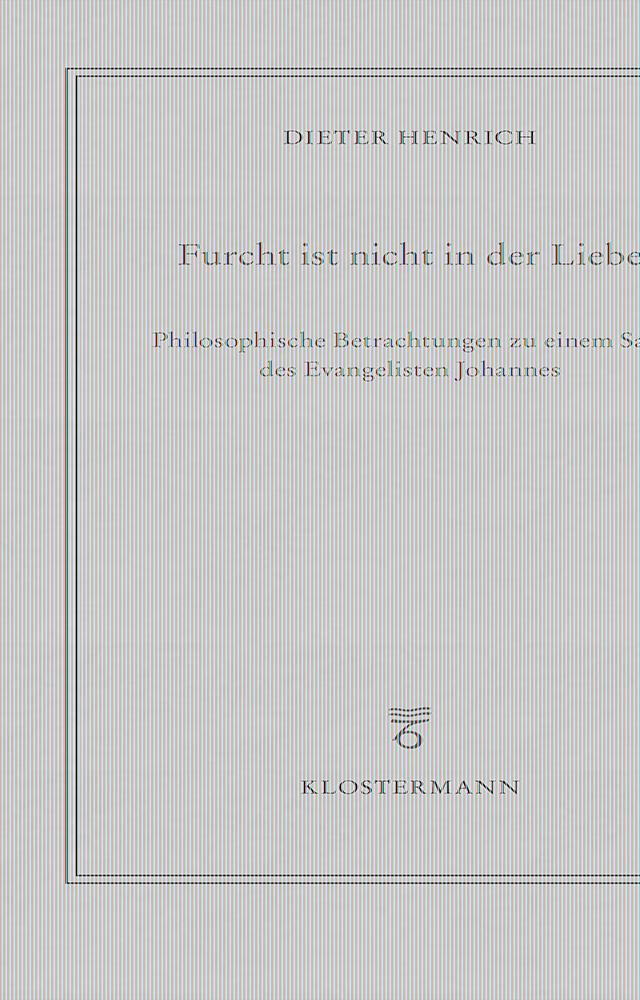 Vorderes Coverbild Furcht ist nicht in der Liebe