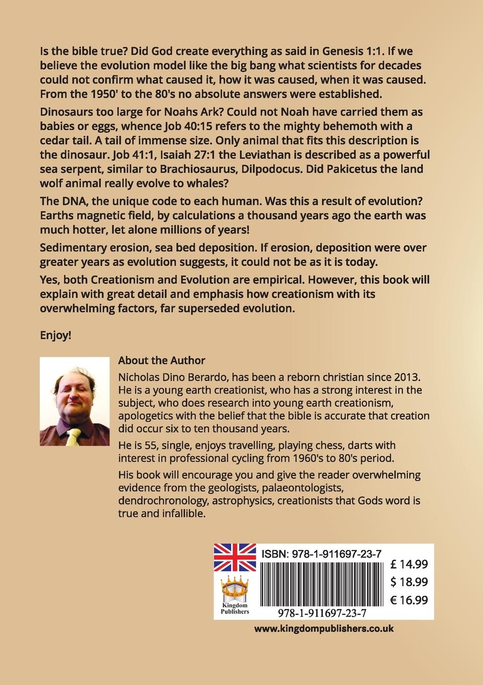 Rückseitencover My Journey through Creationism